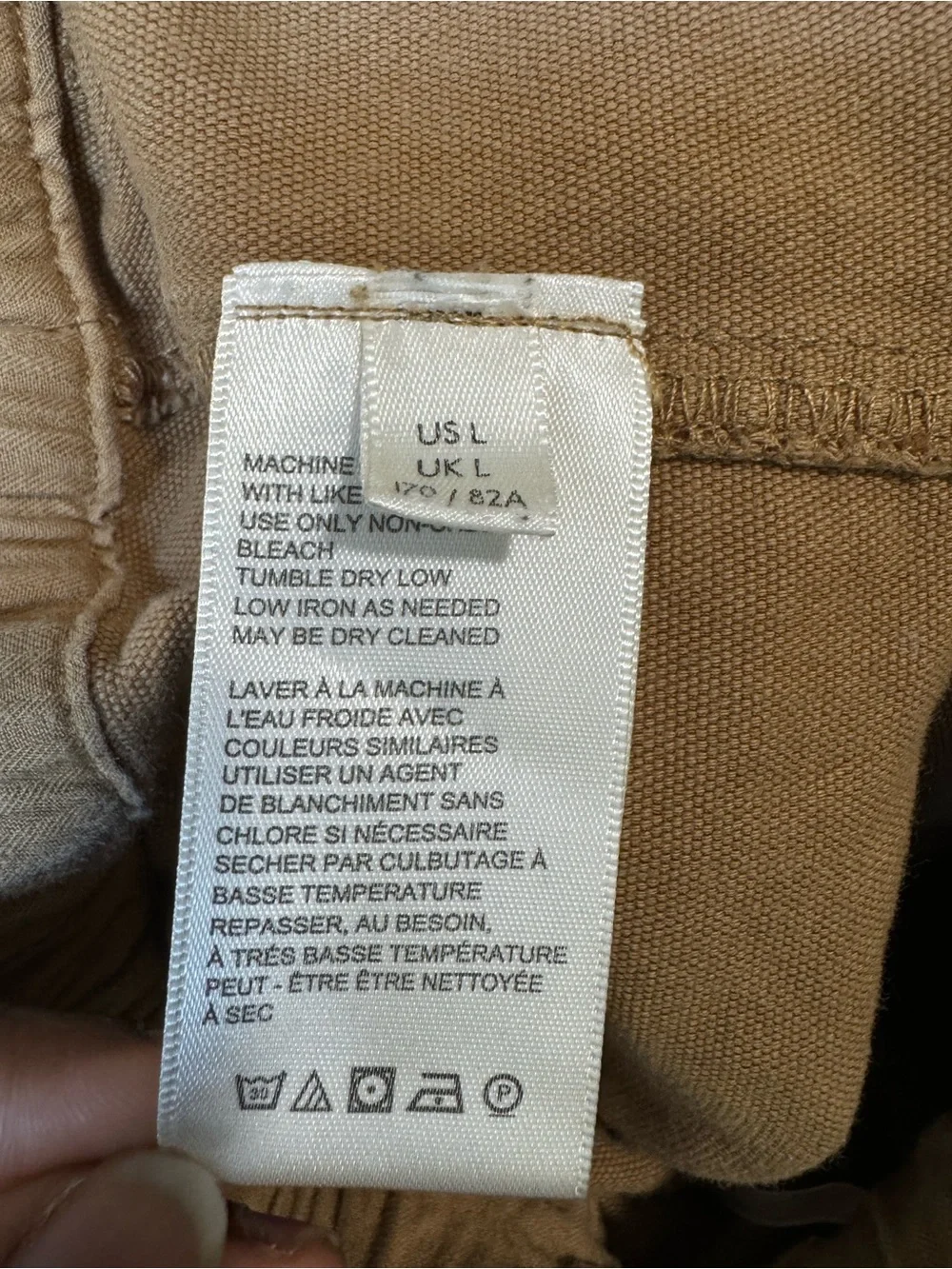 Free People Cropped Drawstring Utility Pants in Camel